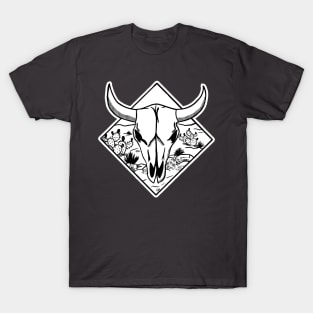 Steer Skull desert landscape T-Shirt